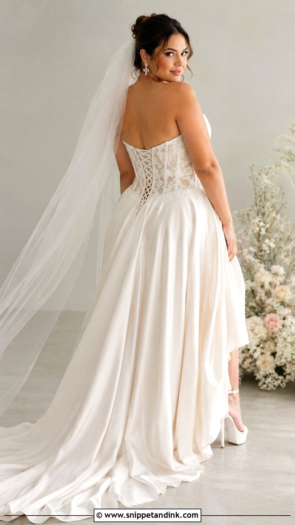 Corset Wedding Dress For Mid Size Bride - Snippet and Ink - 25 Mid Size Bride Ideas