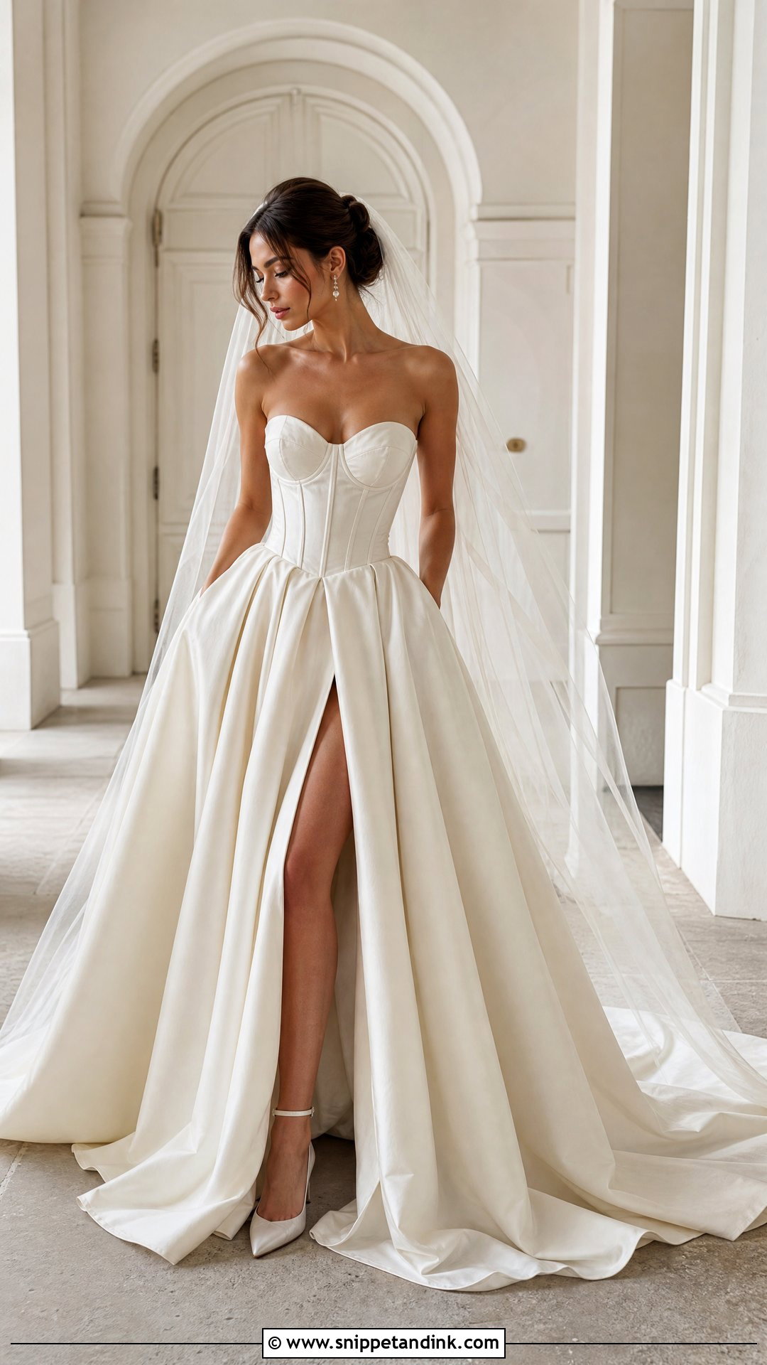 Corset Wedding Dress Outfit - Snippet and Ink - 25 Wedding Day Outfit Ideas