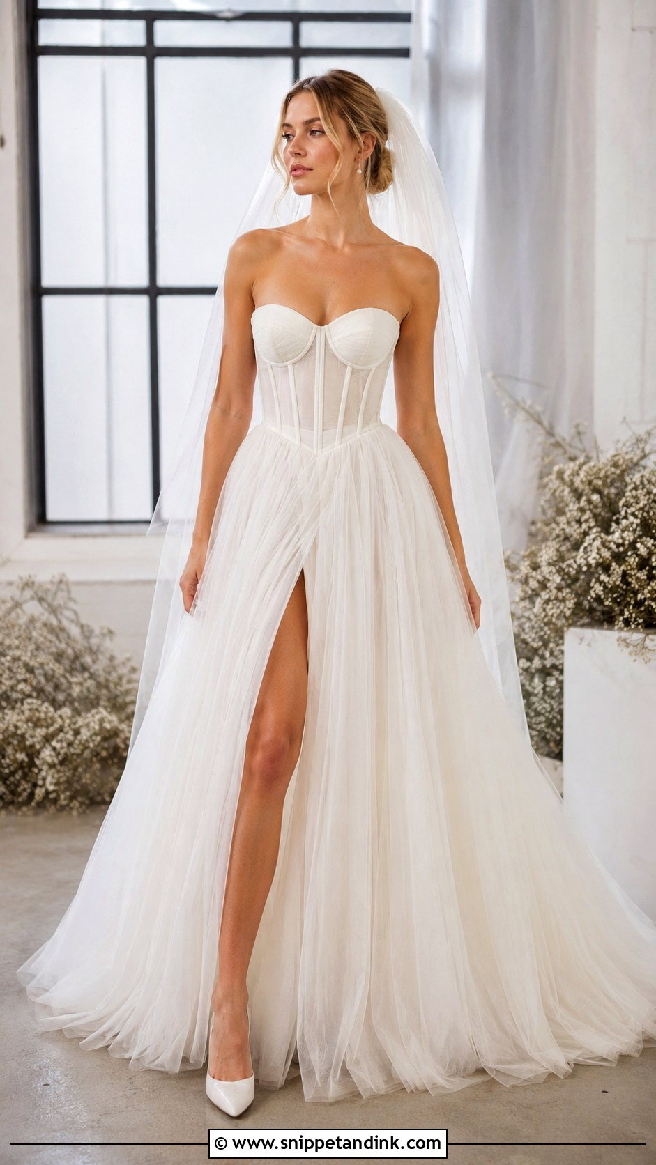 Corset Wedding Dress Outfit - Snippet and Ink - 25 Wedding Outfits for Bride