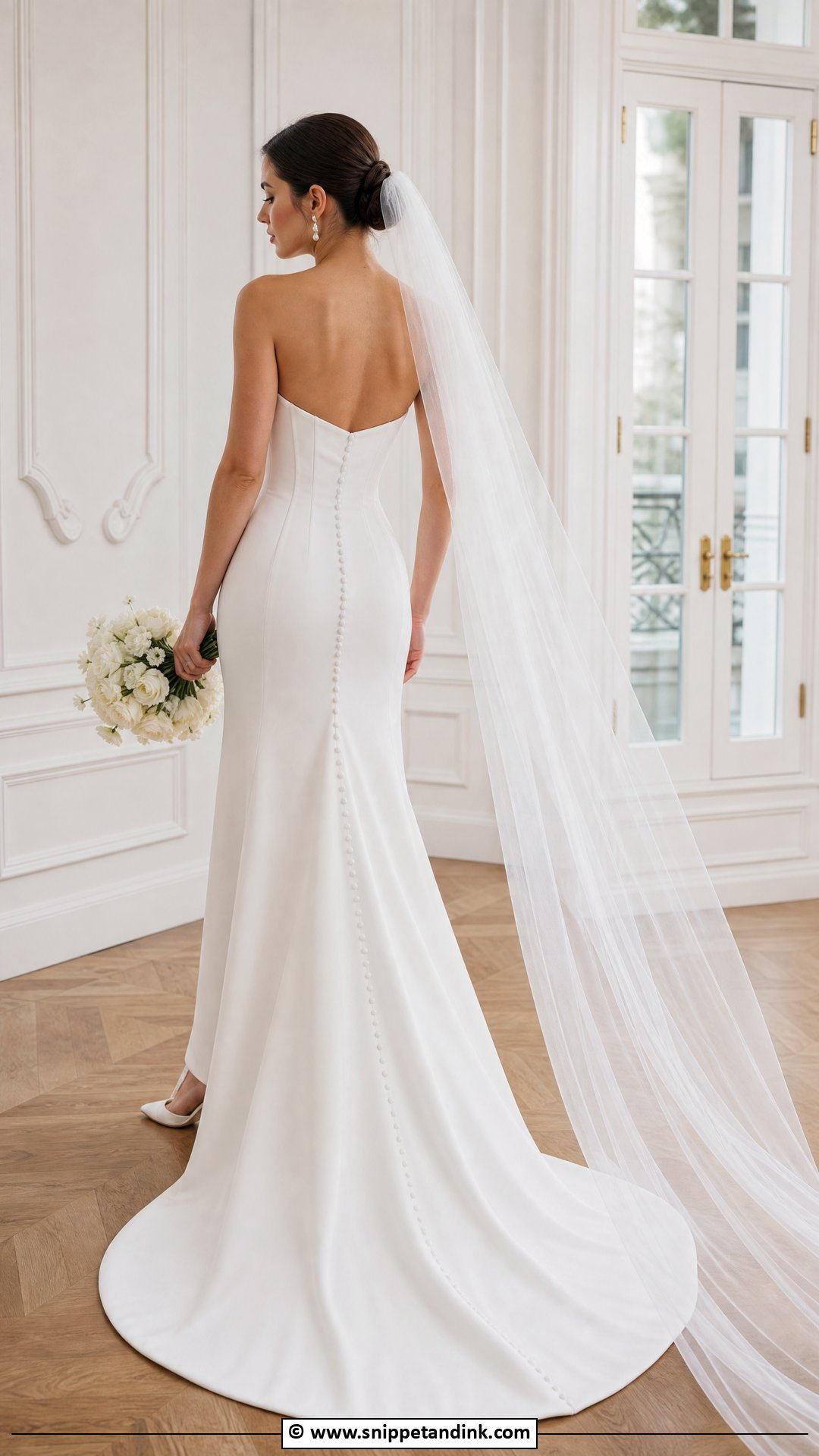 Corset Wedding Dress With Button Back - Snippet and Ink - 35 Corset Wedding Dress Ideas