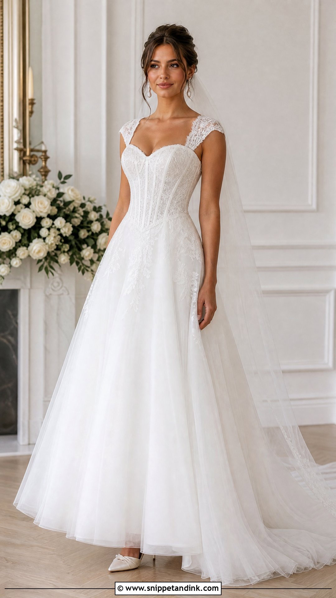 Corset Wedding Dress With Cap Sleeves - Snippet and Ink - 25 Wedding Dress with Corset Ideas