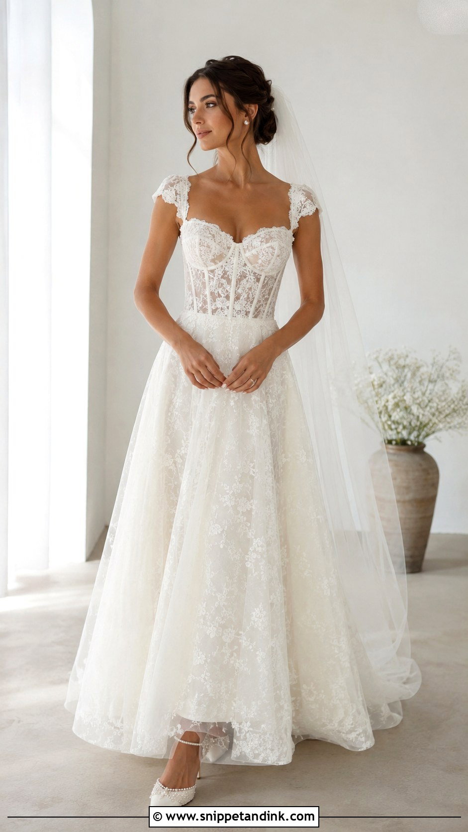 Corset Wedding Dress With Cap Sleeves - Snippet and Ink - 25 Corset Wedding Dress with Sleeves