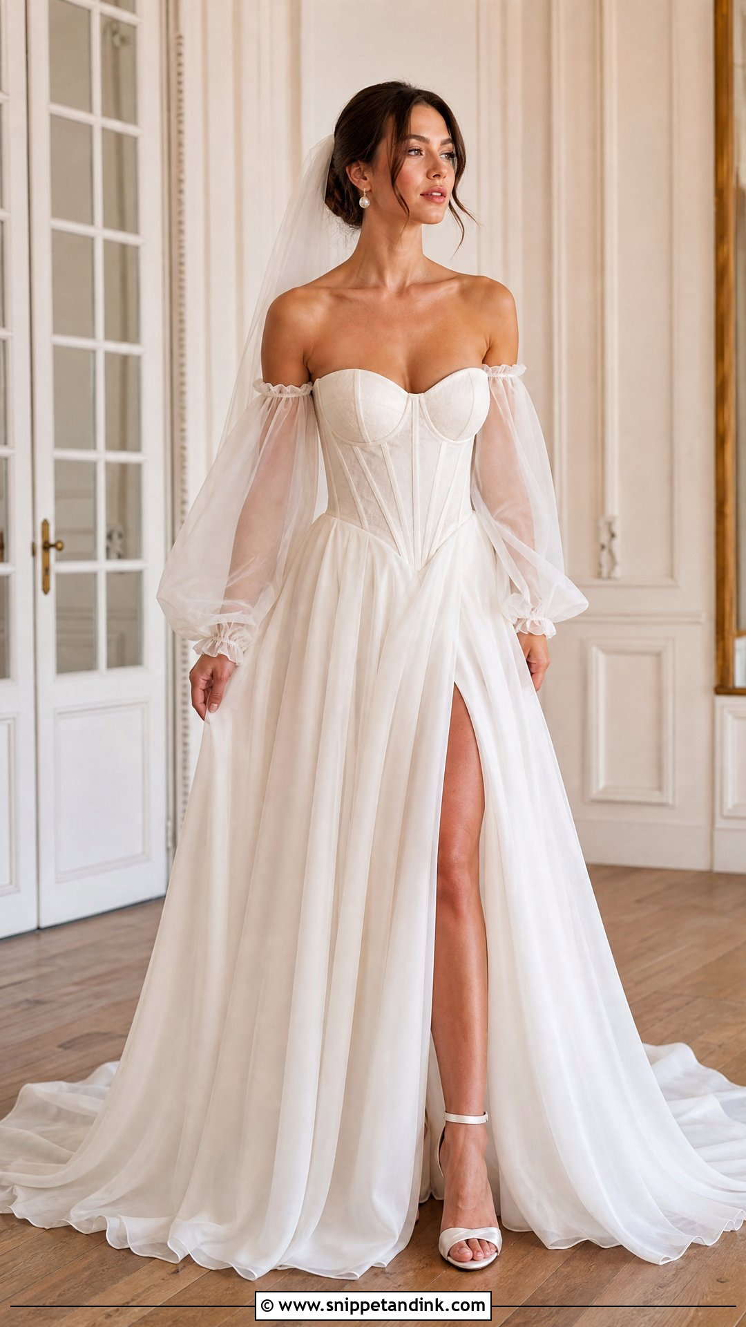 Corset Wedding Dress With Detachable Sleeves - Snippet and Ink - 25 Wedding Dress with Corset Ideas