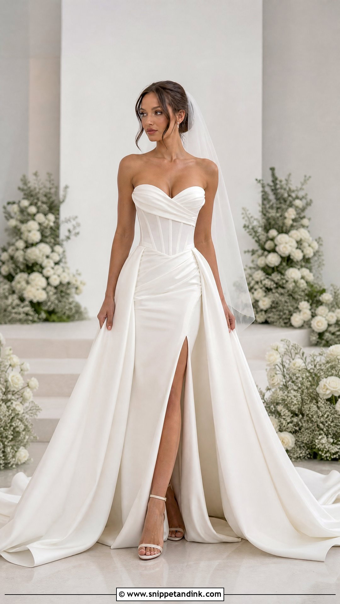 Corset Wedding Dress With Detachable Train - Snippet and Ink - 25 Detachable Train Wedding Dress Ideas