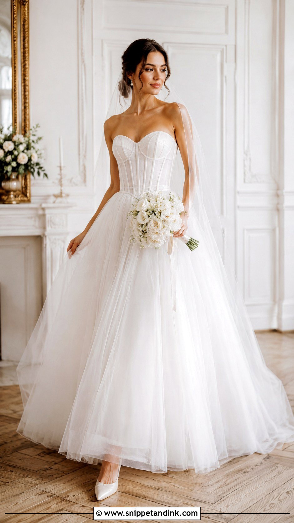 Corset Wedding Dress With Full Skirt - Snippet and Ink - 25 Wedding Dress Style Ideas