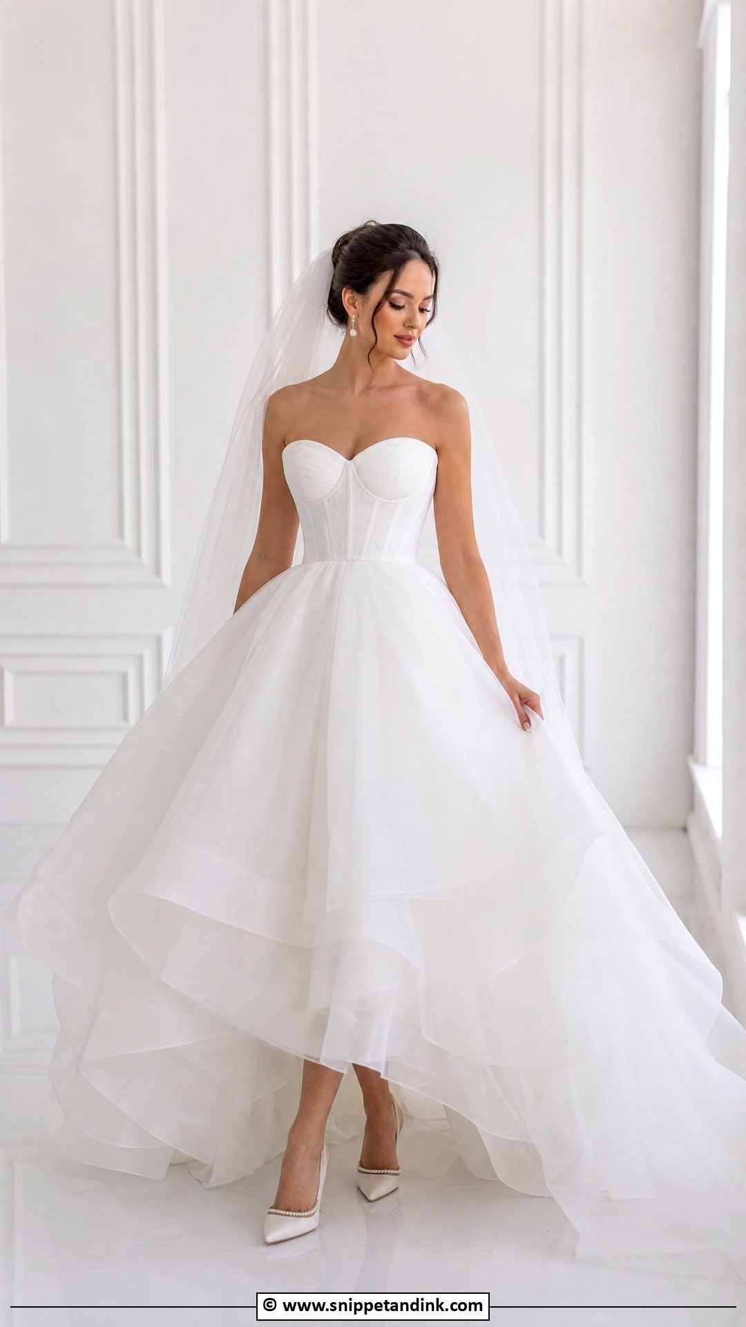 Corset Wedding Dress With Organza Skirt - Snippet and Ink - 35 Corset Wedding Dress Ideas