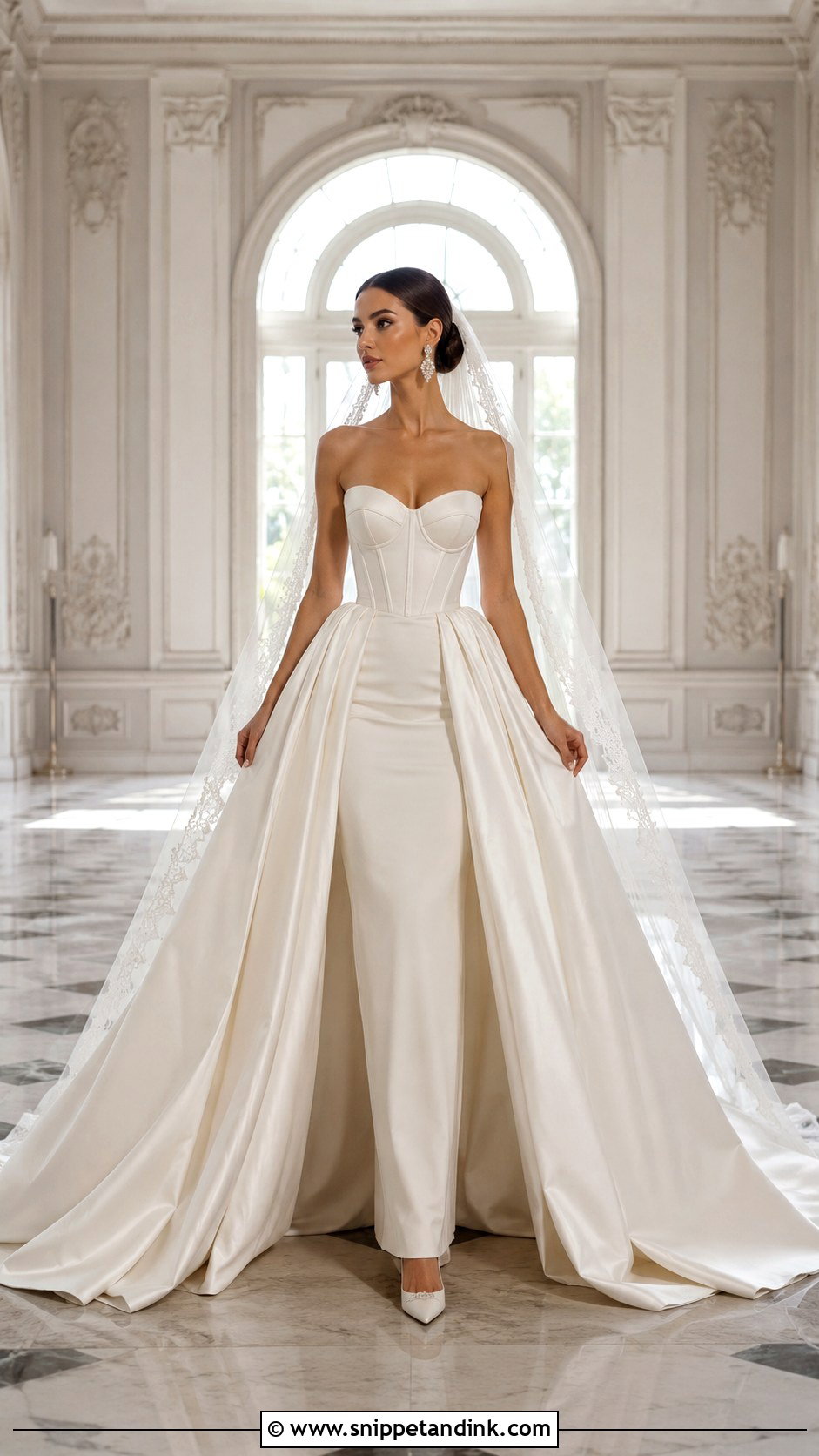 Corset Wedding Dress With Overskirt - Snippet and Ink - 20 Wedding Dresses with Corset