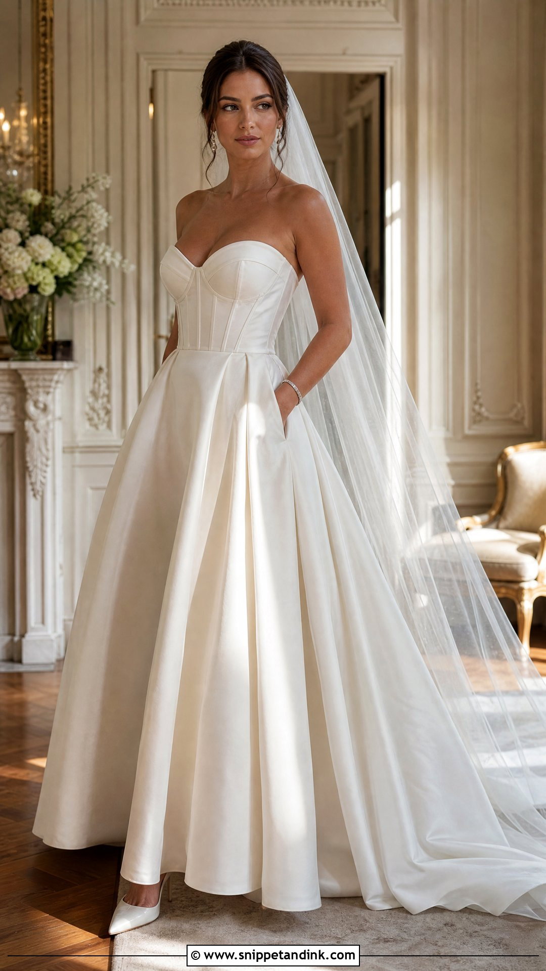 Corset Wedding Dress With Pockets - Snippet and Ink - 20 Wedding Dresses with Pockets