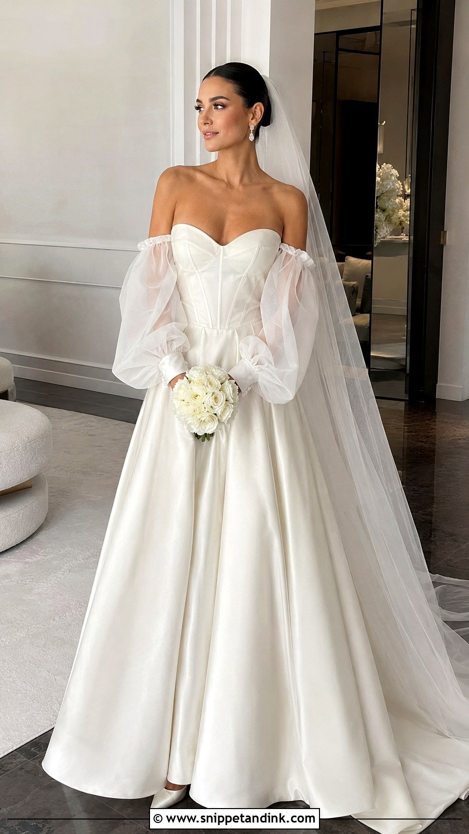 Corset Wedding Dress With Puffy Sleeves - Snippet and Ink - 20 Wedding Dress with Puffy Sleeves