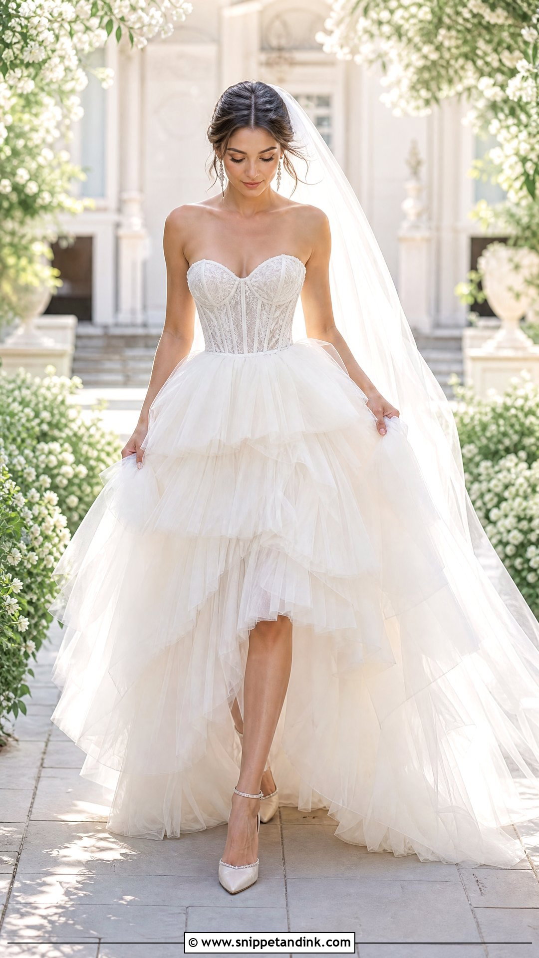 Corset Wedding Dress With Tiered Skirt - Snippet and Ink - 25 Wedding Dress with Corset Ideas
