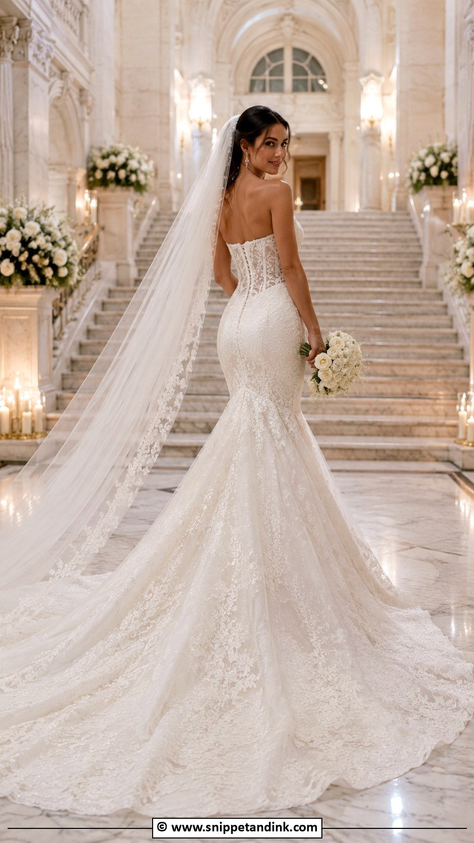 Corset Wedding Dress With Train - Snippet and Ink - 30 Corset Wedding Dresses
