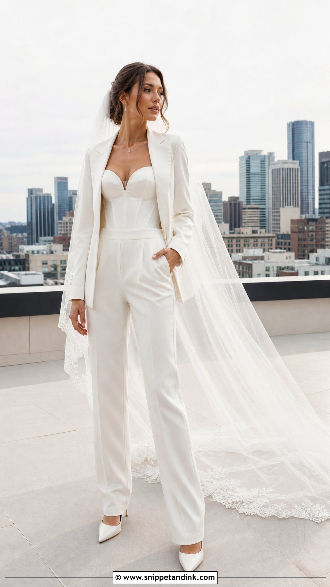 Corset Wedding Suit - Snippet and Ink - 25 Suit Wedding Dress Ideas
