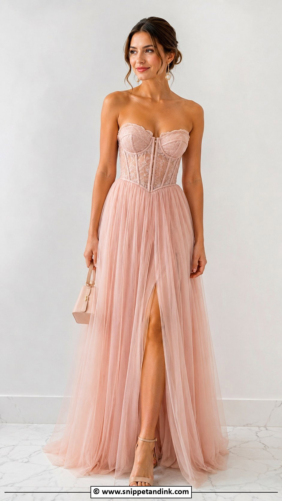 Corset Western Gown With Block Heels - Snippet and Ink - 25 Western Gown Designs