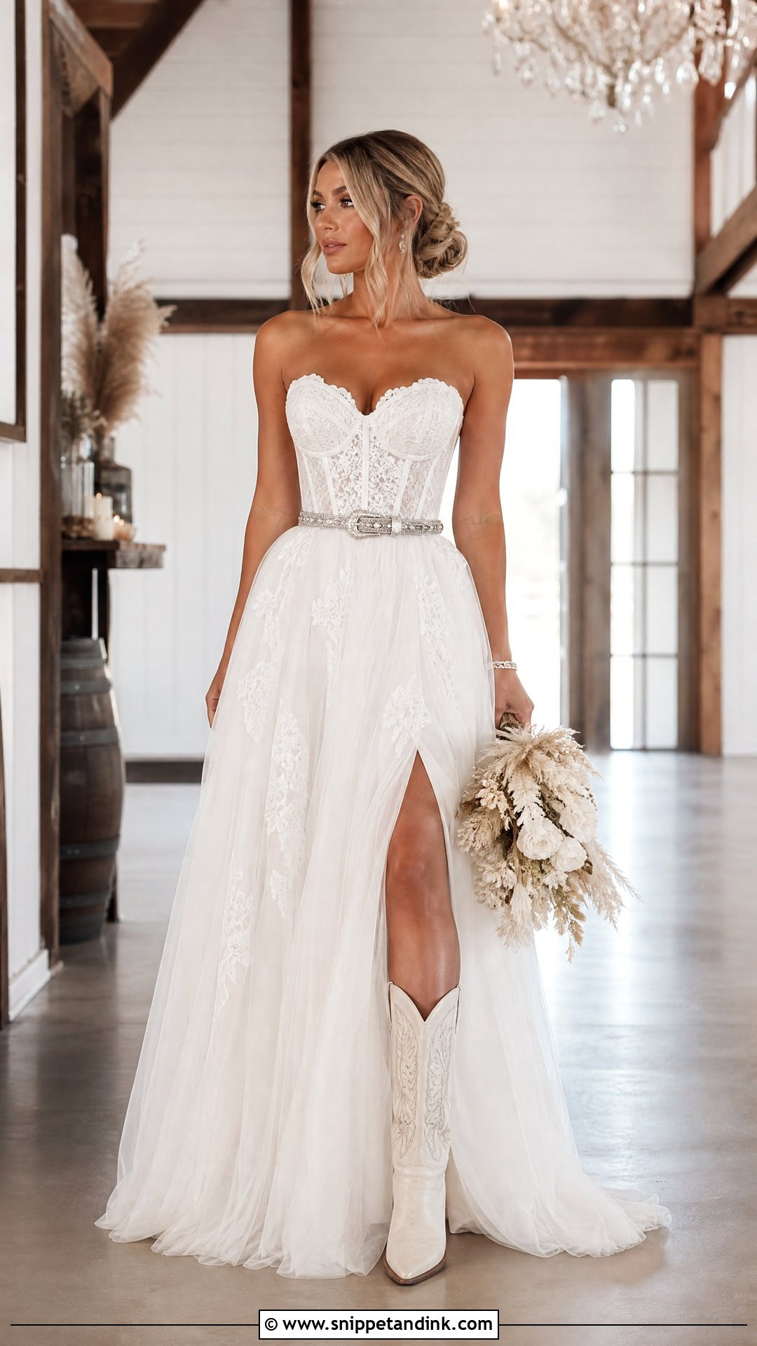 Corset Western Wedding Dress - Snippet and Ink - 20 Western Style Wedding Dresses