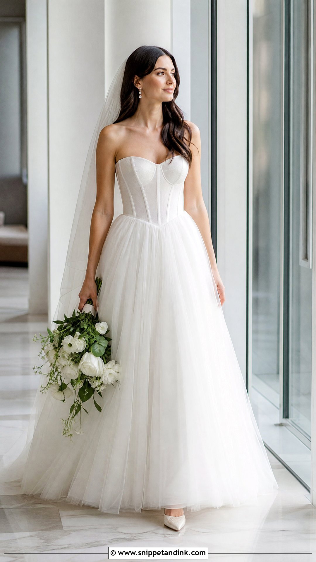 Corset White Wedding Gown - Snippet and Ink - 20 White Wedding Frocks Gowns