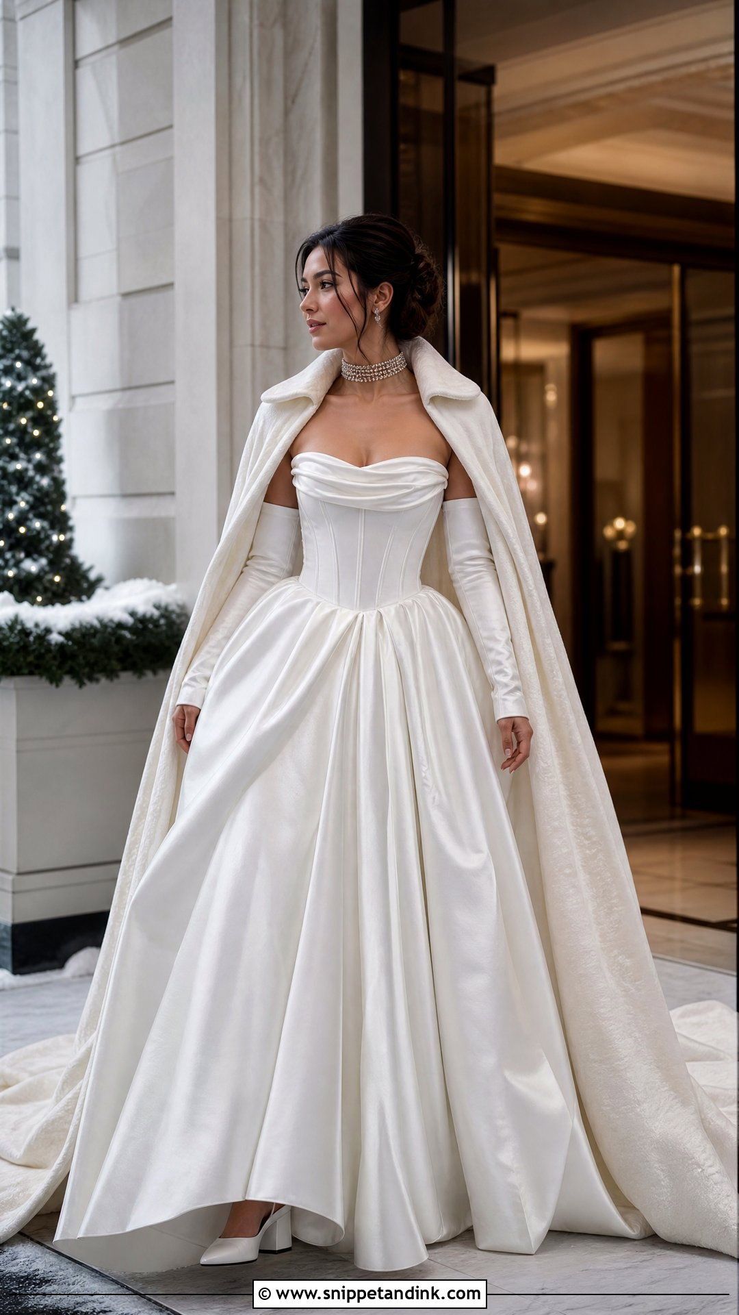 Corset Winter Bride Dress - Snippet and Ink - 20 Winter Bride Dress Ideas