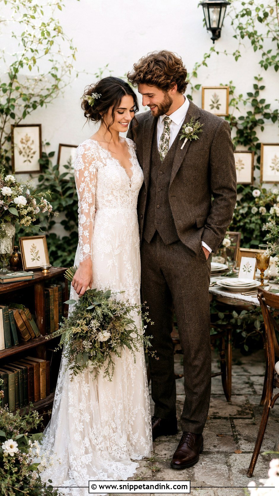 Cottage Core Botanical Book Wedding - Snippet and Ink - 20 Cottage Core Wedding Aesthetic Ideas