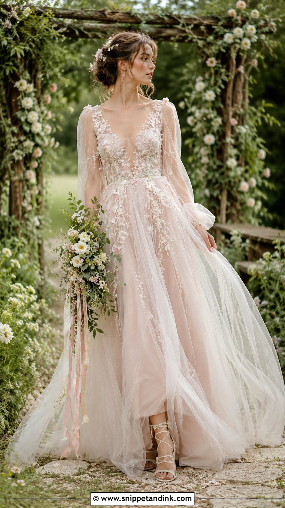 Cottage Core Fairy Wedding Dress - Snippet and Ink - 25 Cottage Core Wedding Dress Ideas