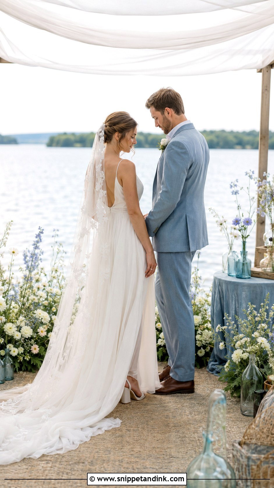 Cottage Core Lakeside Wedding - Snippet and Ink - 20 Cottage Core Wedding Aesthetic Ideas