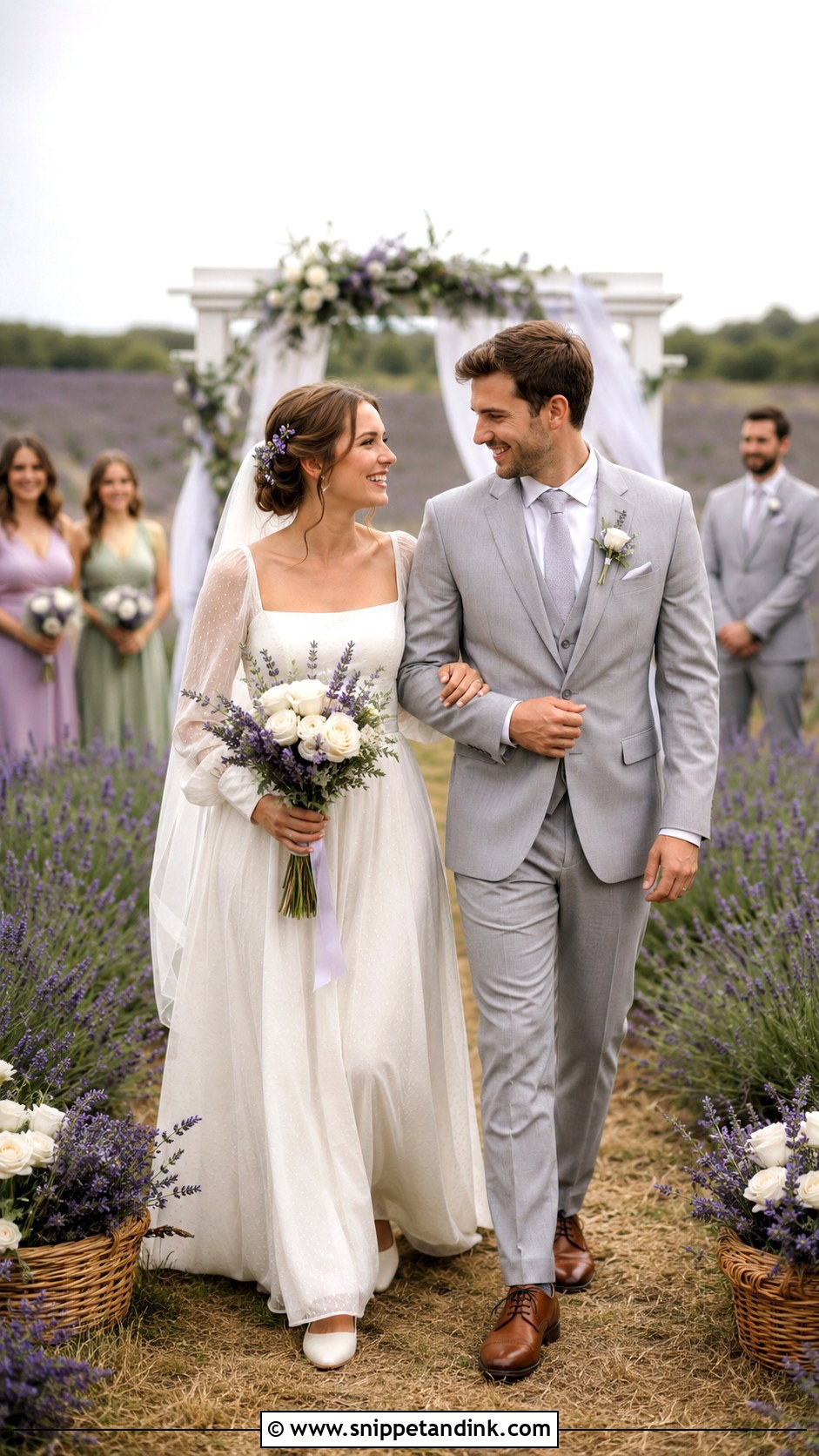 Cottage Core Lavender Field Wedding - Snippet and Ink - 20 Cottage Core Wedding Aesthetic Ideas