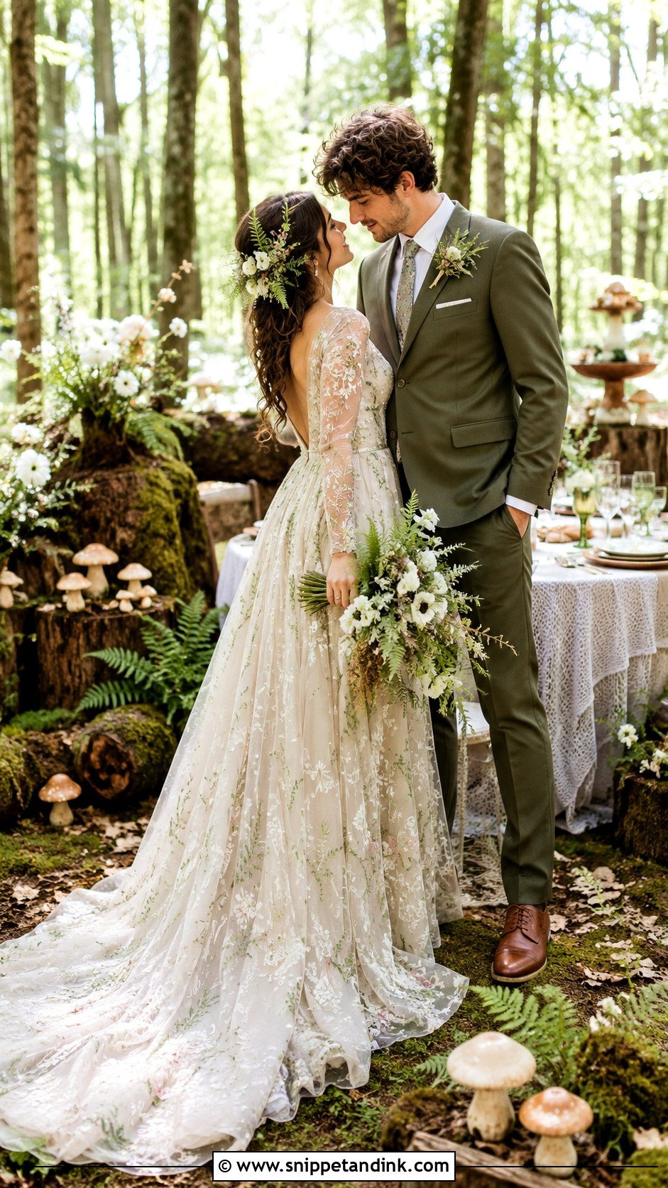 Cottage Core Mushroom Forest Wedding - Snippet and Ink - 20 Cottage Core Wedding Aesthetic Ideas