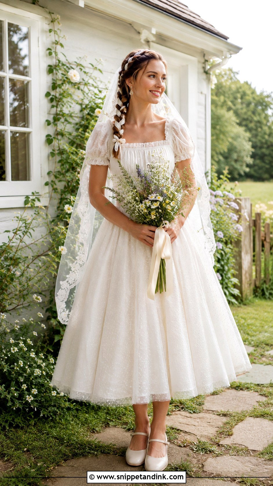 Cottagecore Fairy Bride Dress - Snippet and Ink - 20 Fairy Bride Dress Ideas