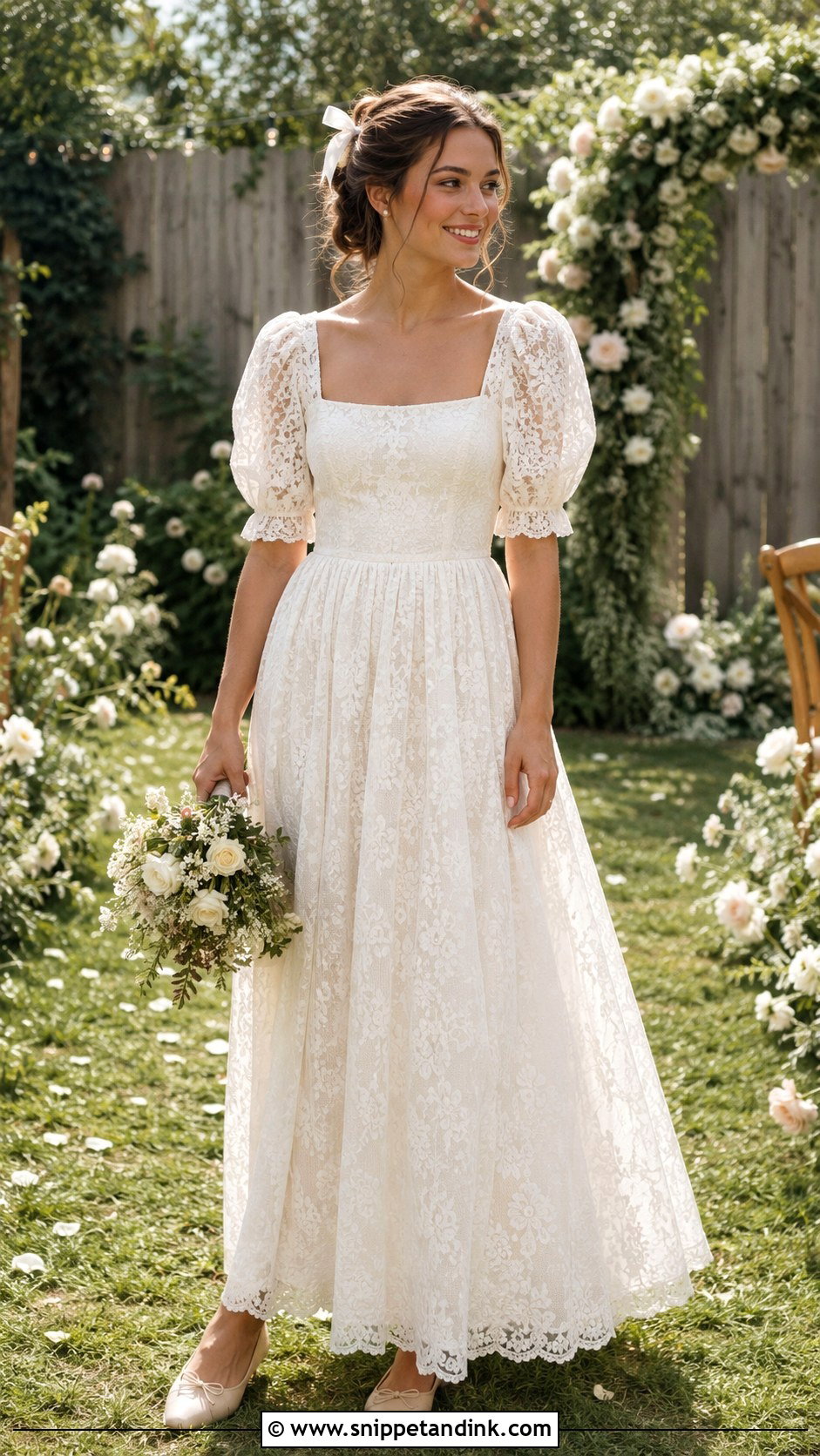 Cottagecore Wedding Dress - Snippet and Ink - 30 Whimsy Wedding Dress Ideas
