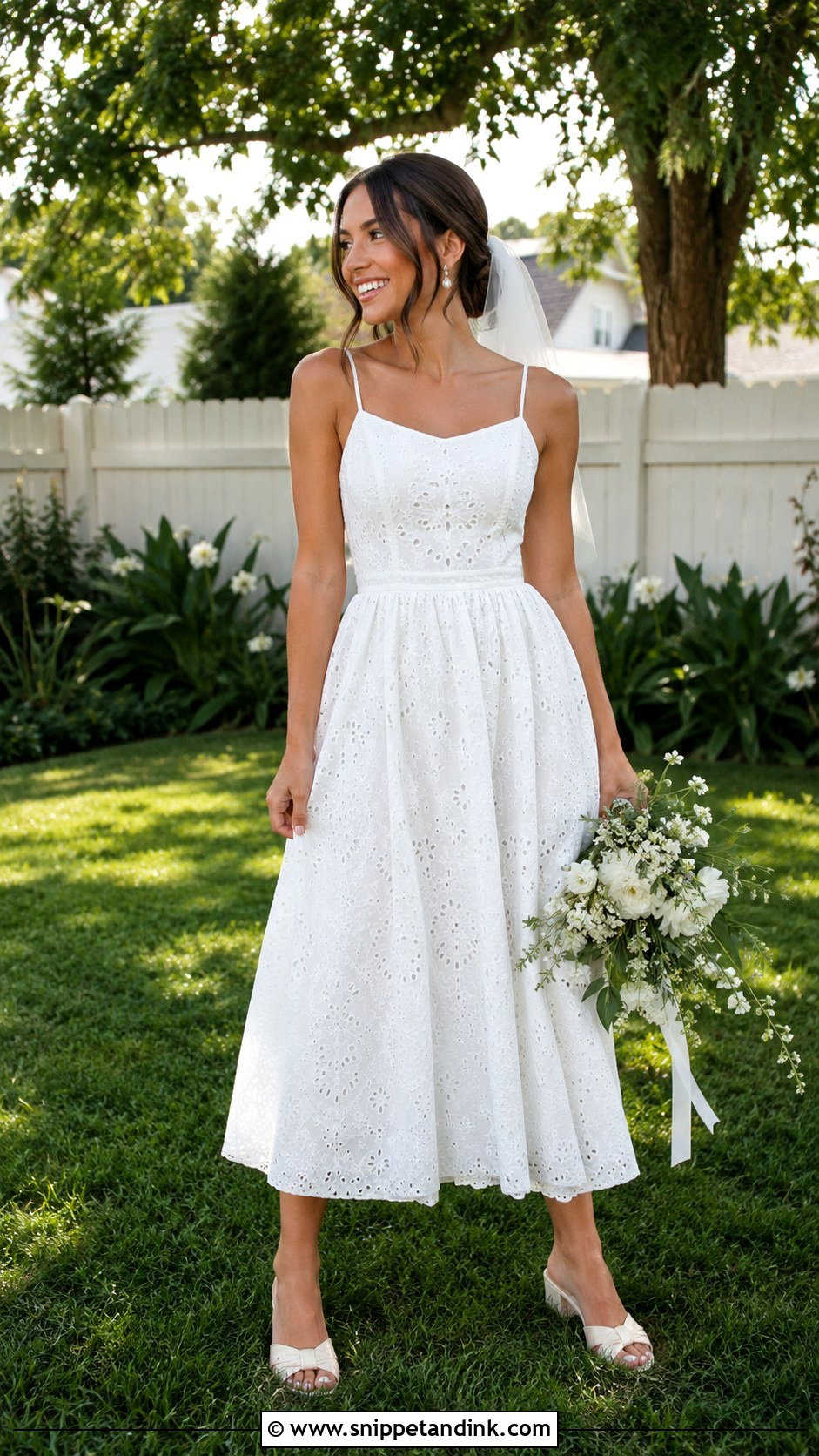 Cotton Backyard Wedding Dress - Snippet and Ink - 20 Backyard Wedding Dresses