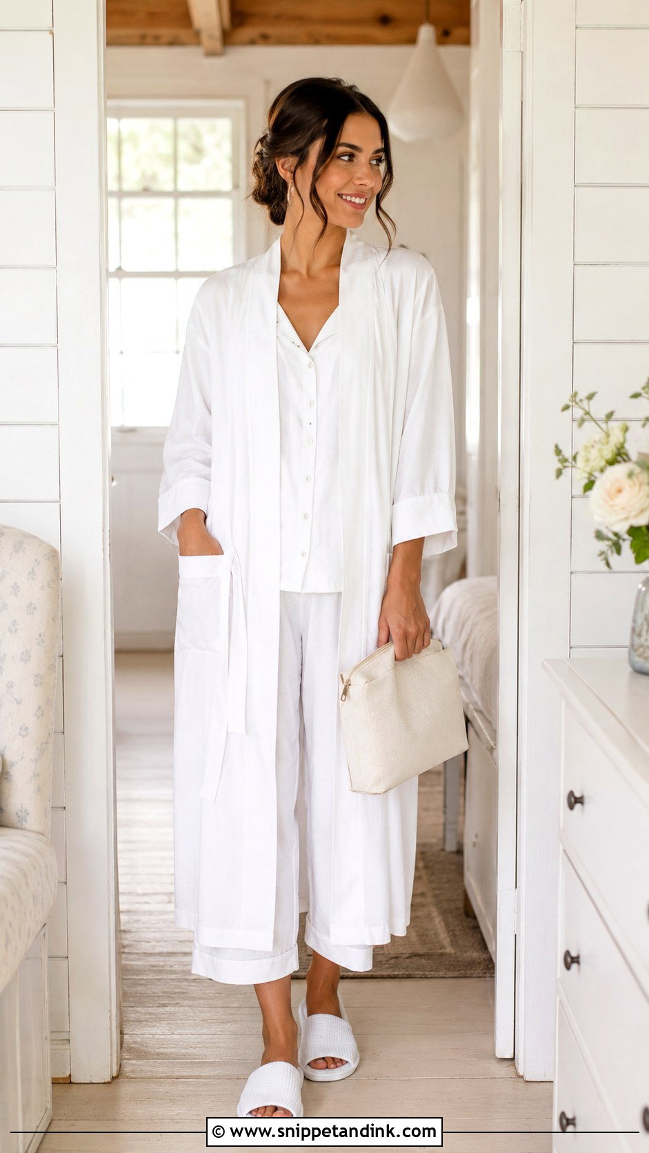 Cotton Bridal Dressing Gown - Snippet and Ink - 20 Bridal Dressing Gown Ideas