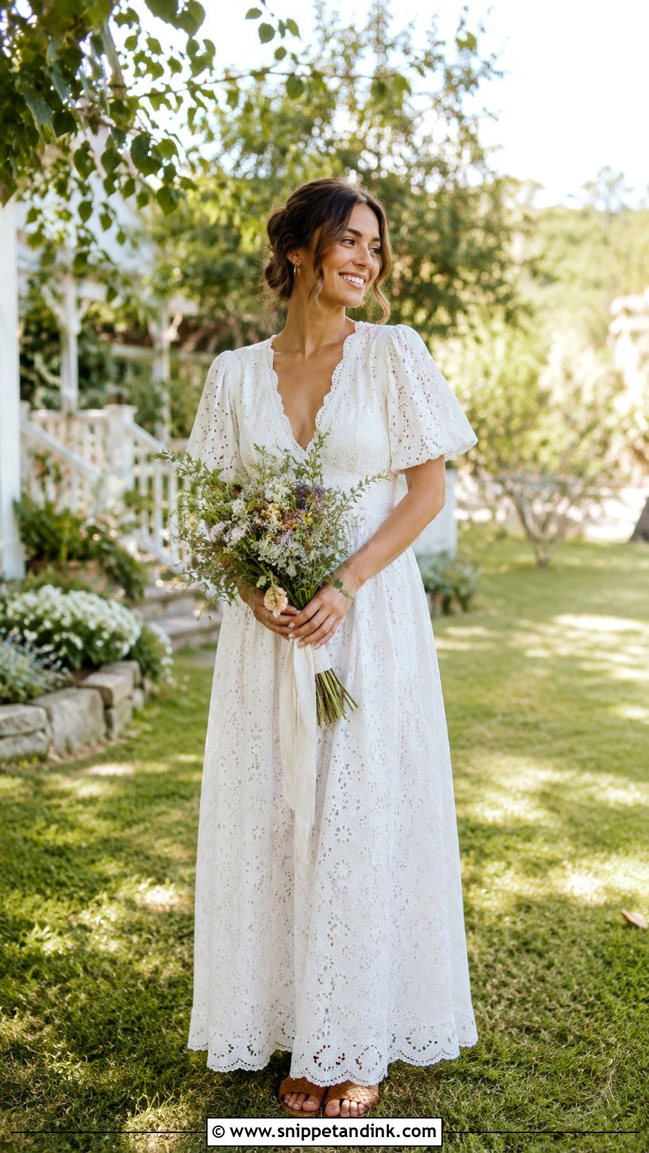 Cotton Hippie Wedding Dress - Snippet and Ink - 30 Hippie Wedding Dress Ideas