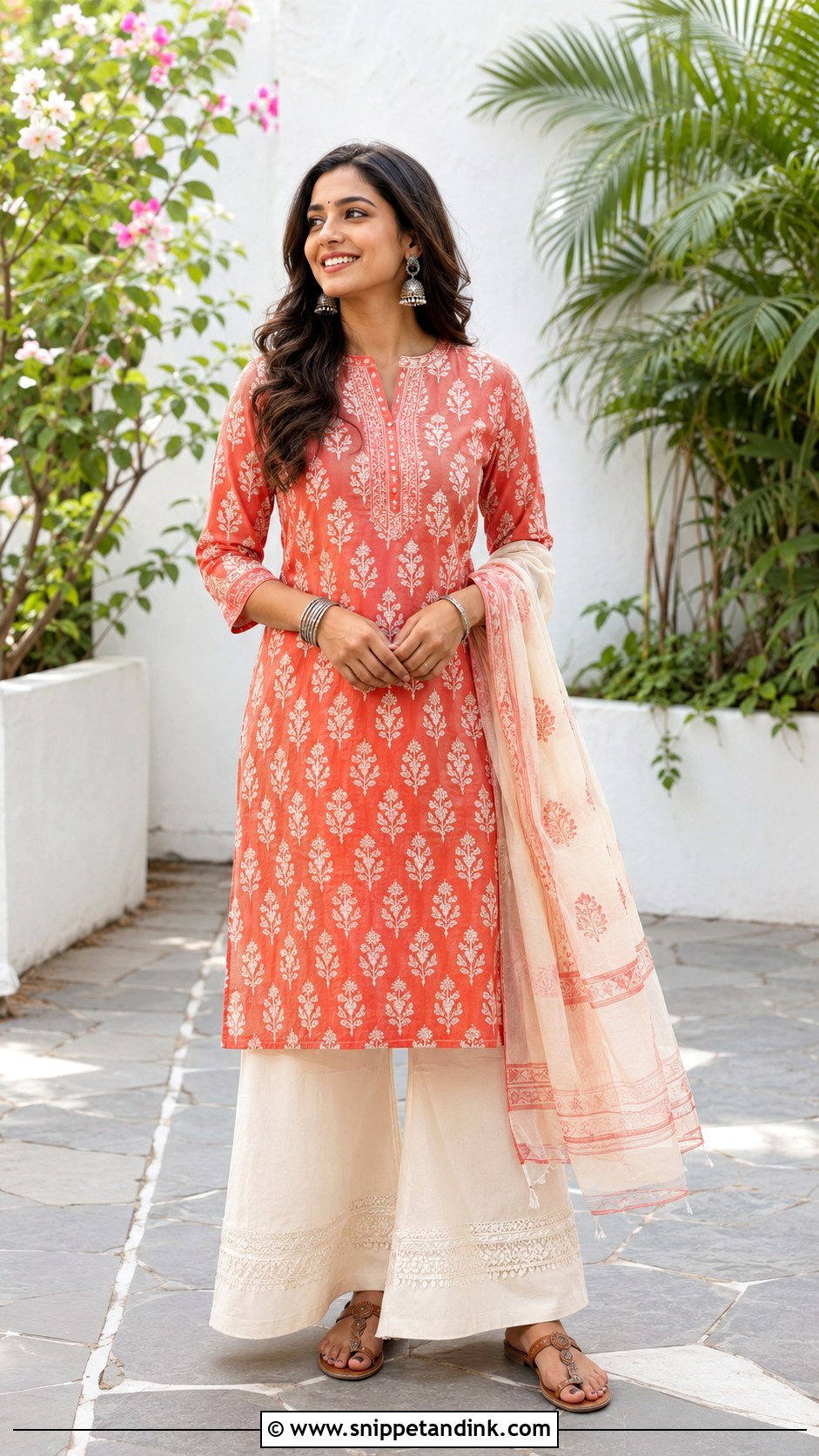 Cotton Kurta And Palazzo Prewedding Outfit - Snippet and Ink - 20 Casual Indian Prewedding Outfit Ideas