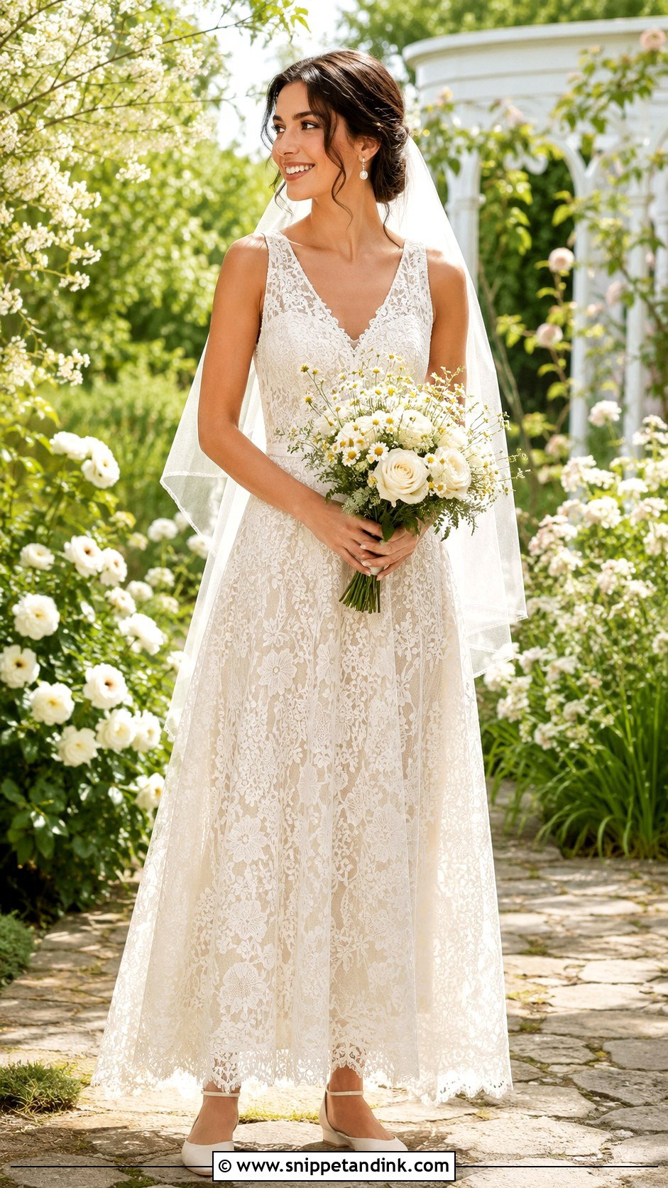 Cotton Lace Wedding Dress - Snippet and Ink - 20 Natural Wedding Dress Ideas