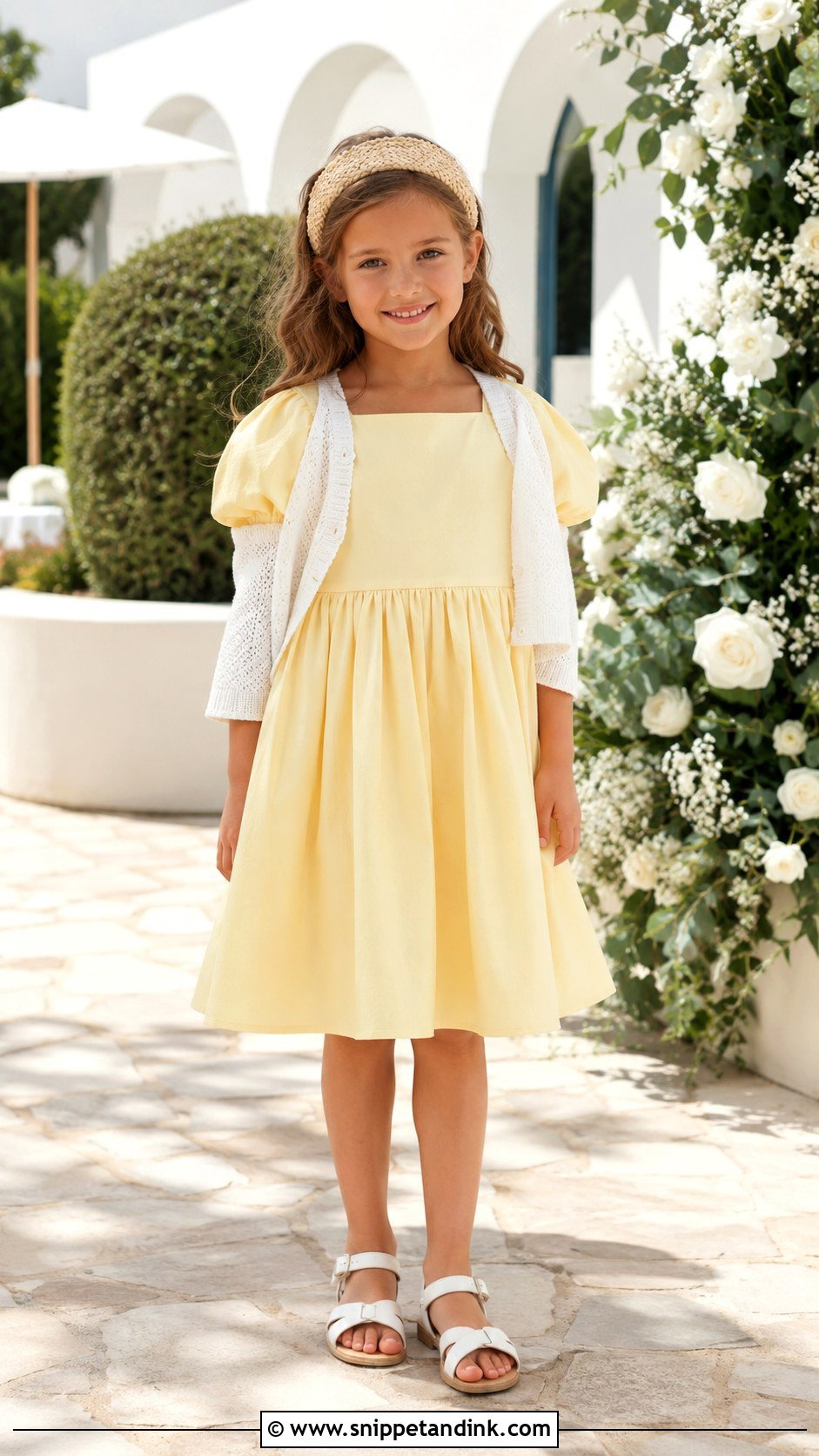 Cotton Poplin Kids Dress For Summer Wedding - Snippet and Ink - 25 Kids Dresses for Weddings