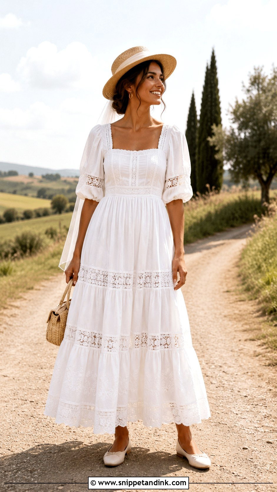 Cotton Prairie Folk Wedding Dress - Snippet and Ink - 20 Folk Wedding Dress Ideas