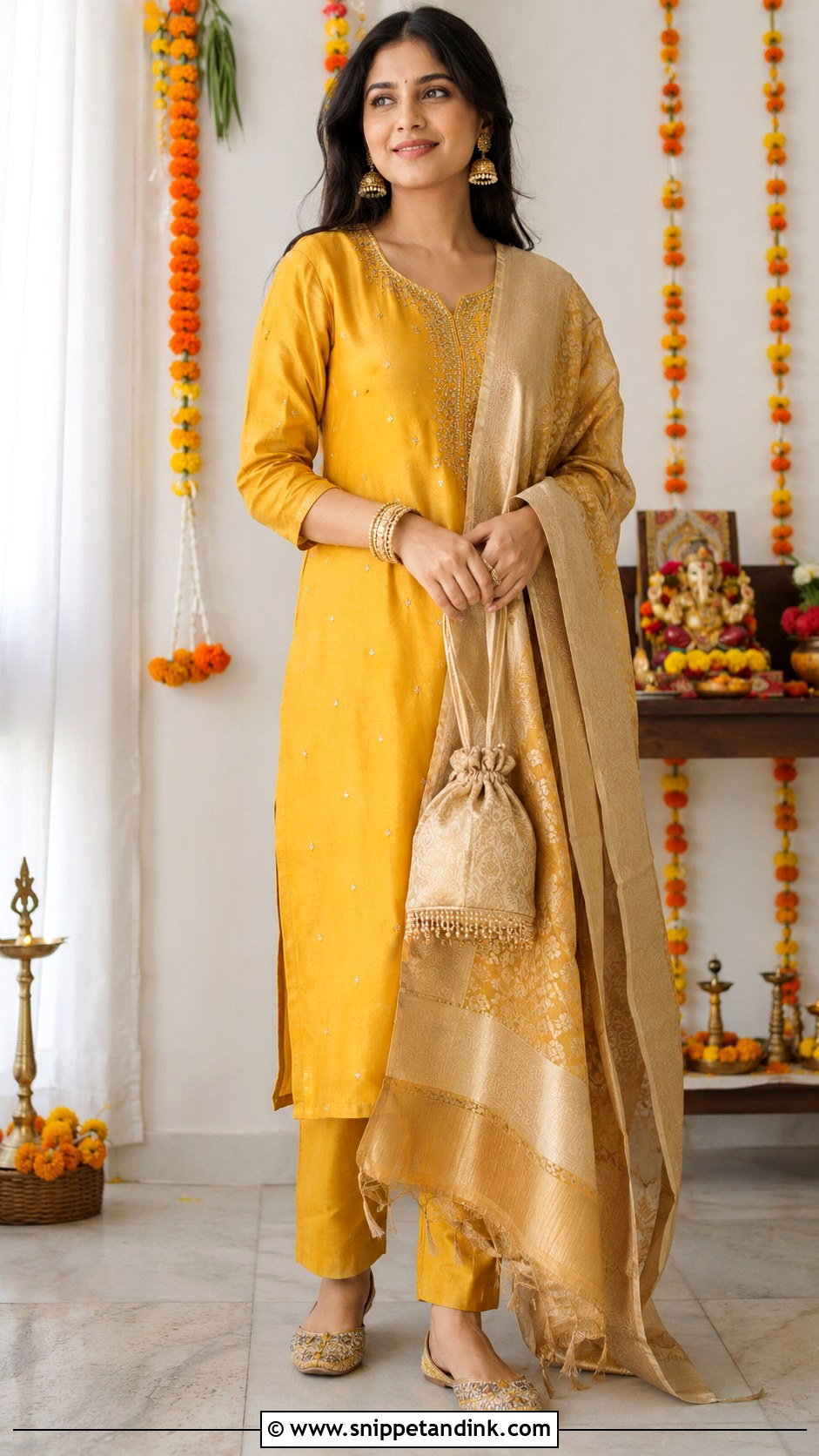 Cotton Silk Suit Festive Outfit - Snippet and Ink - 25 Indian Festive Outfits