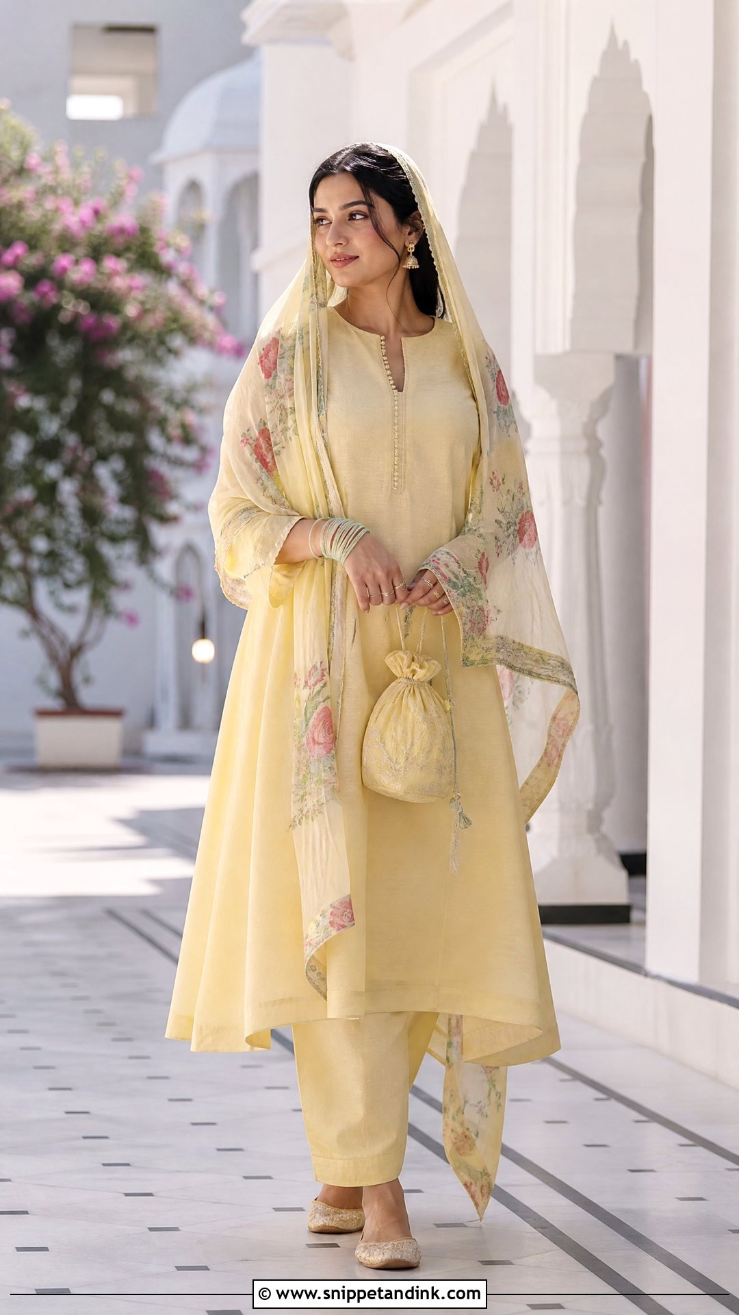 Cotton Silk Suit For Summer Gurudwara Wedding - Snippet and Ink - 25 Gurudwara Wedding Outfit Ideas