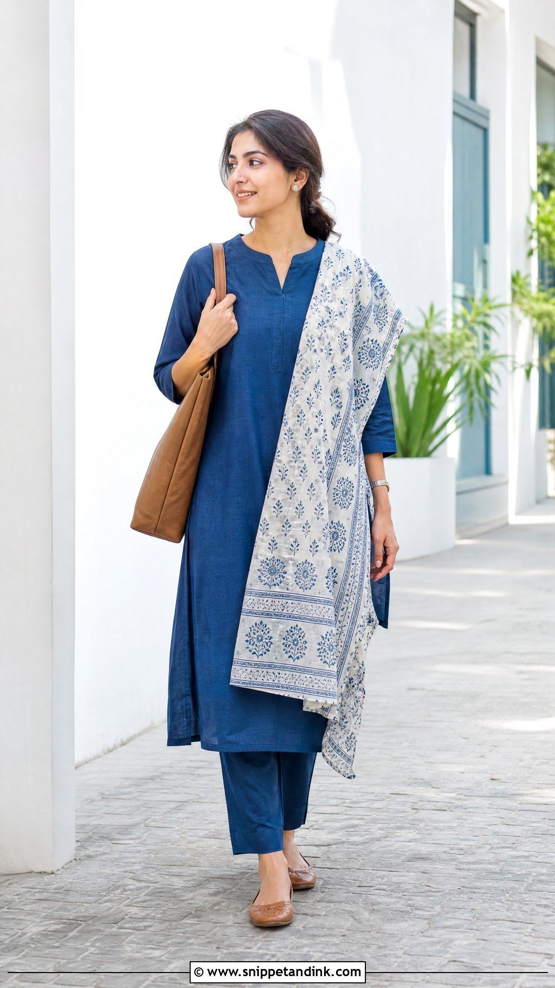 Cotton Suit With Block Print Dupatta - Snippet and Ink - 20 Suit with Dupatta Ideas