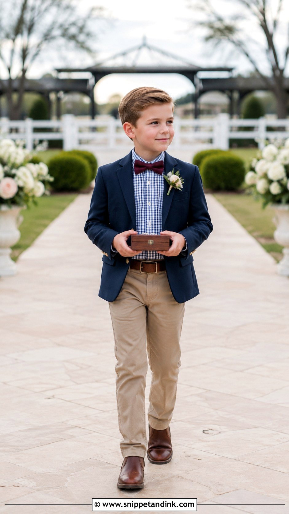 Country Ring Bearer Outfit With Navy Blazer - Snippet and Ink - 20 Country Ring Bearer Outfit Ideas