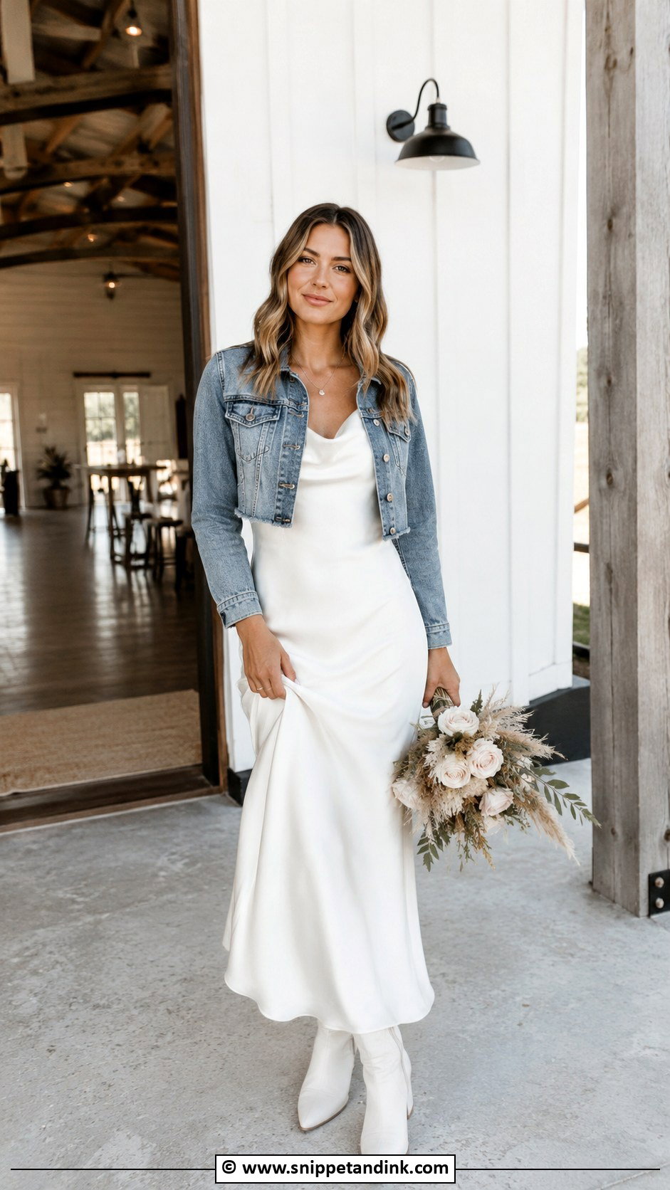 Country Wedding Dress With Satin Slip - Snippet and Ink - 25 Country Wedding Dress Ideas