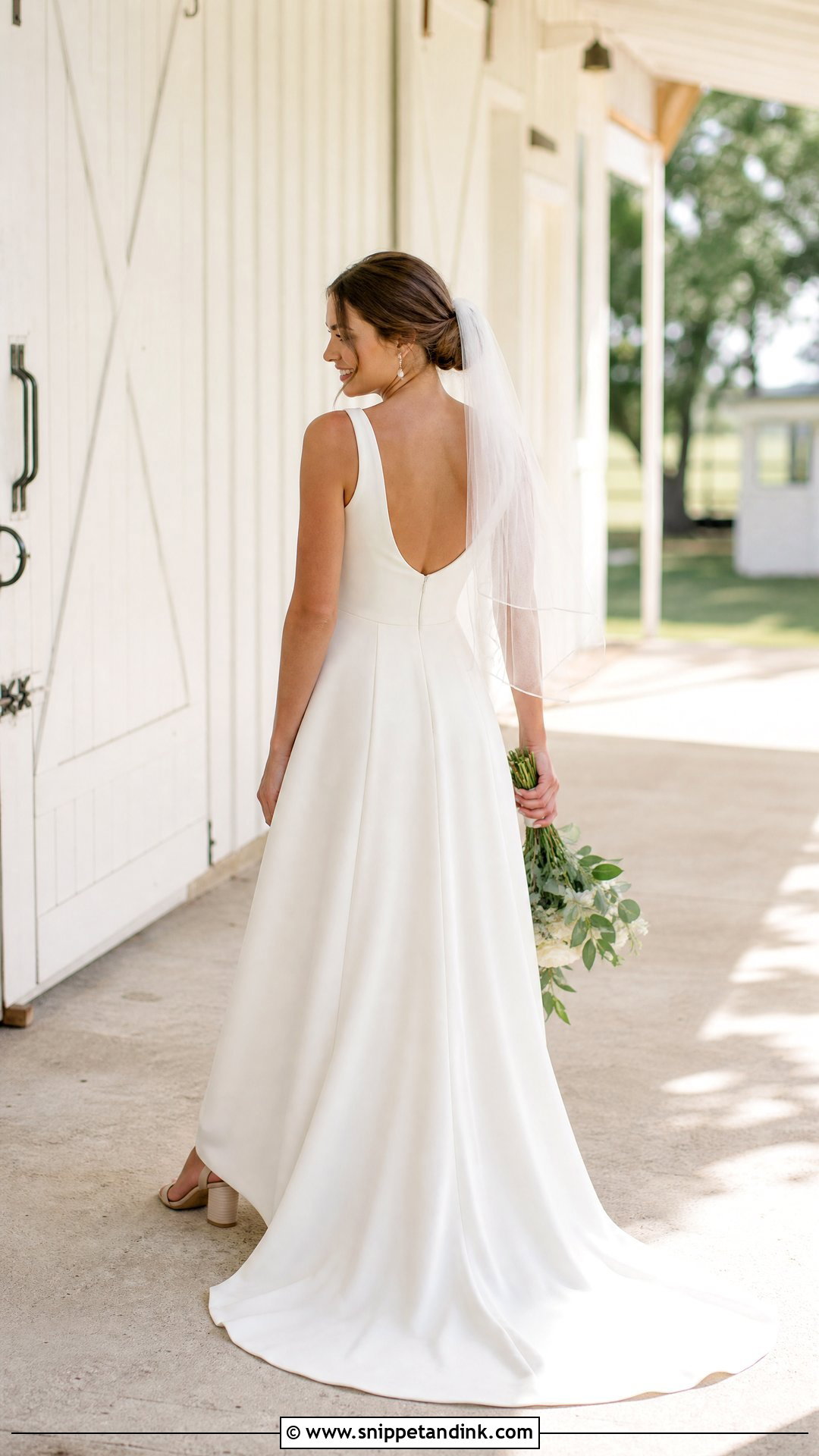 Country Wedding Dress With a Small Train - Snippet and Ink - 20 Simple Country Wedding Dresses