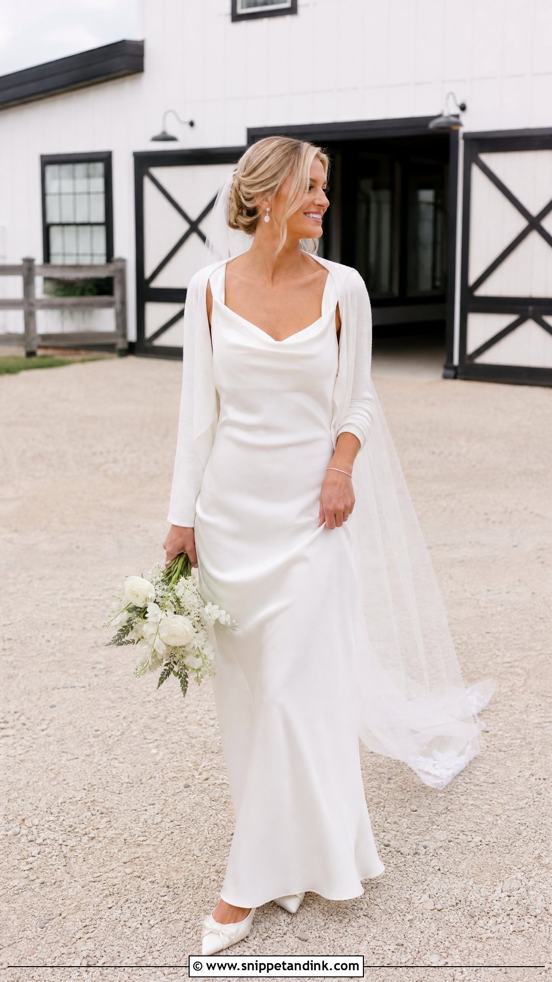 Country Wedding Slip Dress - Snippet and Ink - 20 Simple Country Wedding Dresses