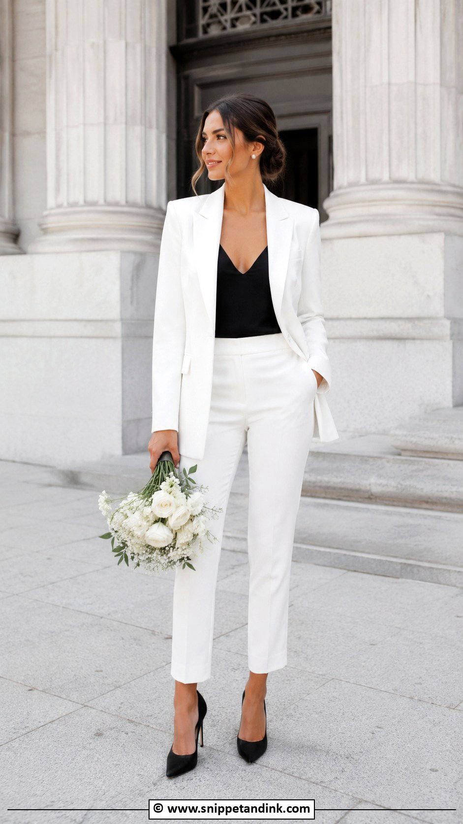 Court Wedding Black And White Outfit - Snippet and Ink - 30 Court Wedding Outfit Ideas