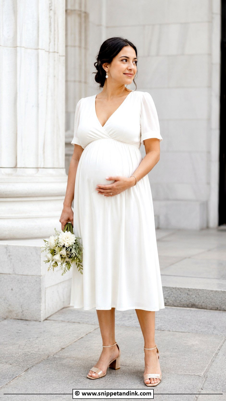Court Wedding Maternity Dress - Snippet and Ink - 30 Court Wedding Outfit Ideas