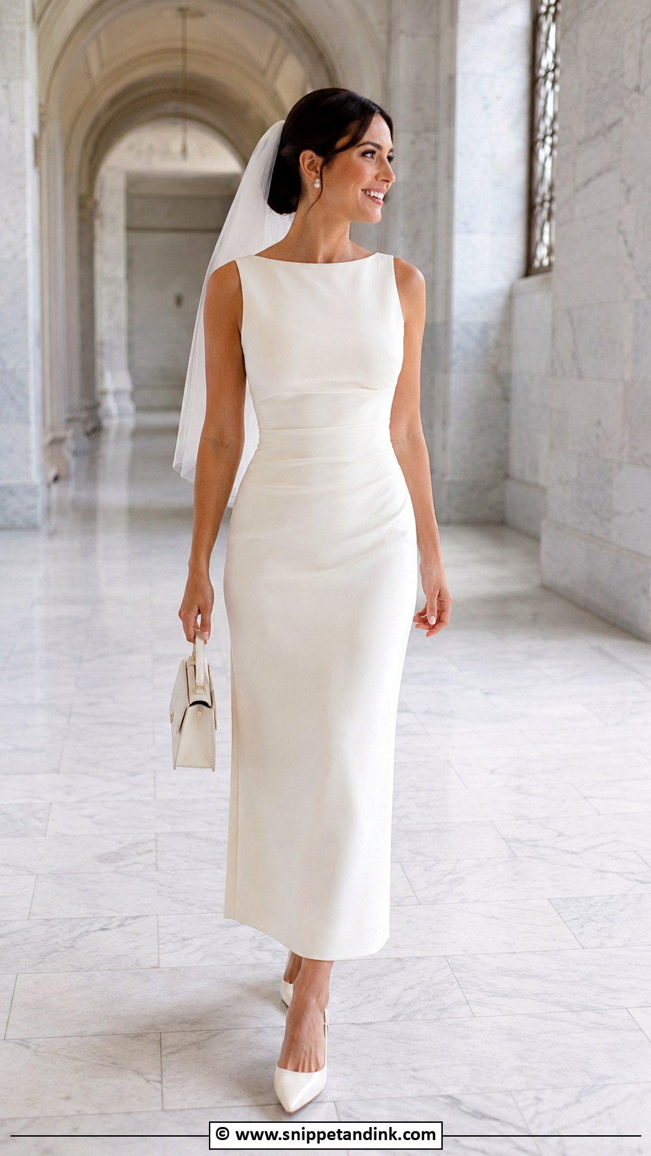 Courthouse Ankle Length Wedding Dress - Snippet and Ink - 30 Ankle Length Wedding Dress Ideas