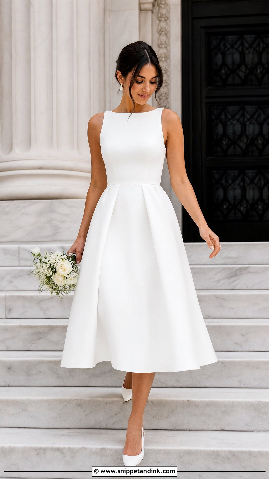 Courthouse Elopement Dress - Snippet and Ink - 25 Elopement Outfit Ideas