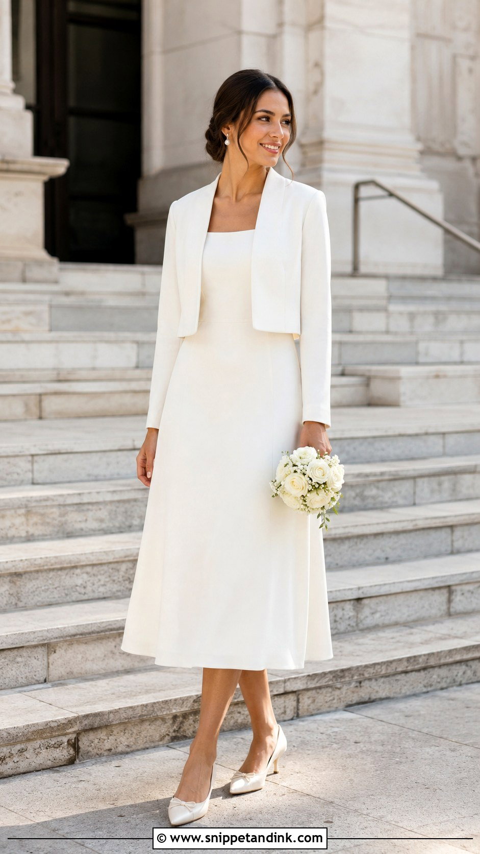 Courthouse Tea Length Wedding Dress - Snippet and Ink - 25 Tea Length Wedding Dress Vintage Ideas