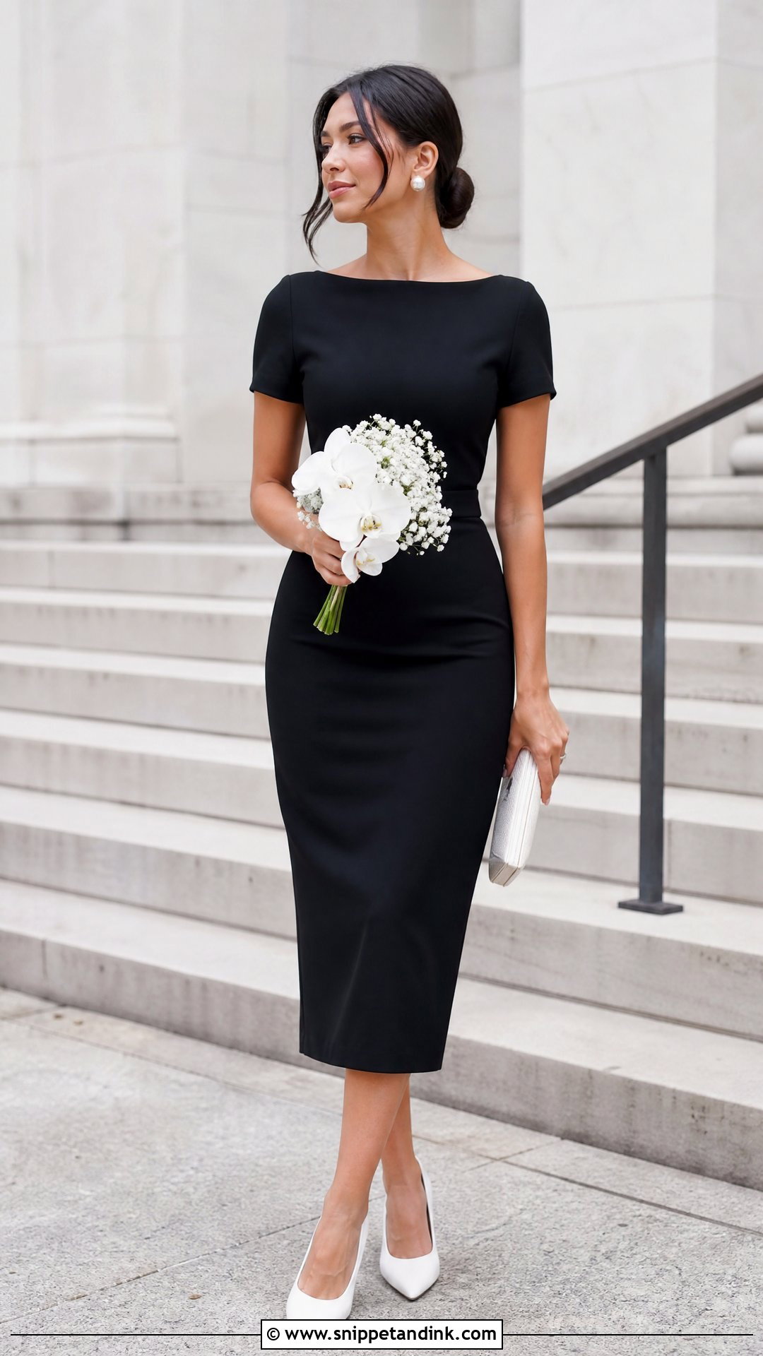 Courthouse Wedding Black Dress - Snippet and Ink - 25 Courthouse Wedding Attire Ideas