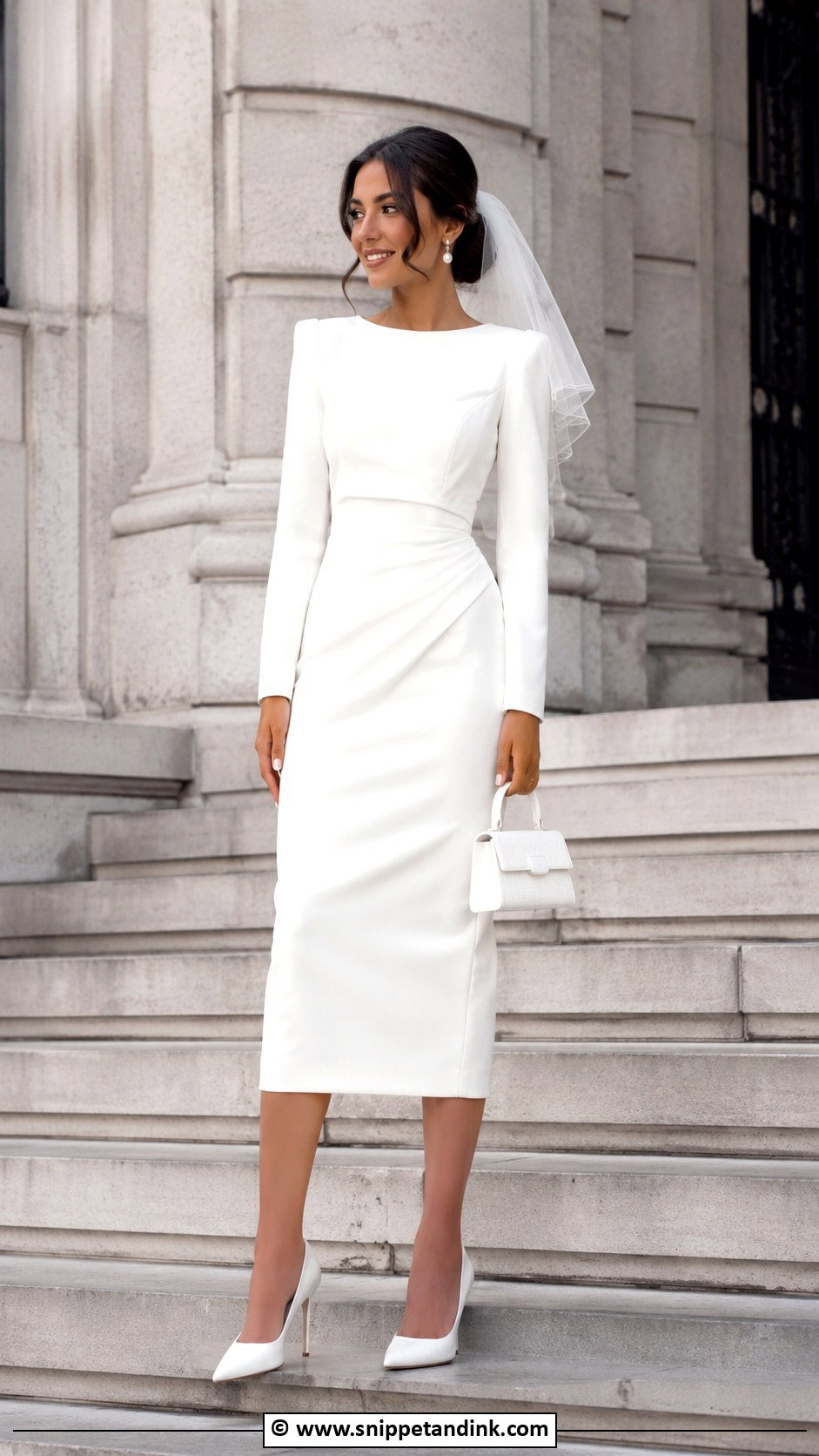 Courthouse Wedding Dress - Snippet and Ink - 30 Wedding Dress Aesthetic Ideas