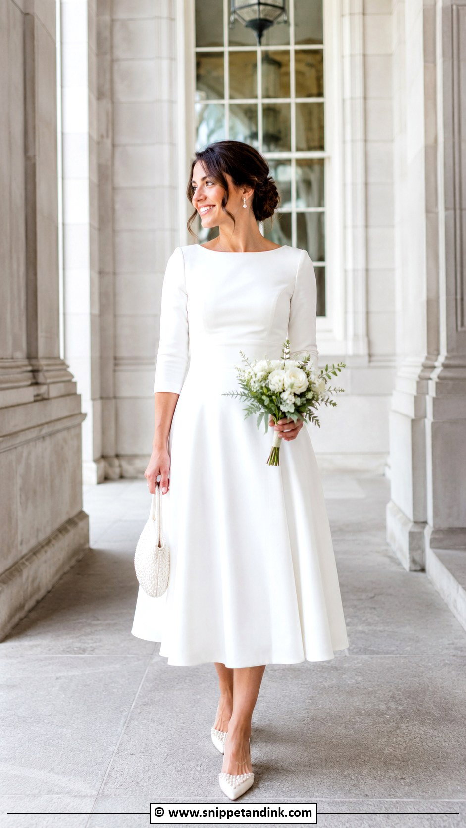 Courthouse Wedding Dress With Flats - Snippet and Ink - 30 Courthouse Wedding Dress Civil Ceremony Ideas