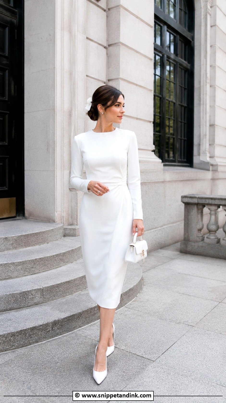 Courthouse Wedding Dress With Sleeves - Snippet and Ink - 35 Wedding Dresses with Sleeves